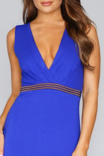 Load image into Gallery viewer, SLEEVELESS BODYCON DRESS WITH BEADED WAIST TRIM