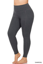 Load image into Gallery viewer, PLUS BETTER COTTON WIDE WAISTBAND POCKET LEGGINGS