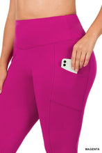 Load image into Gallery viewer, PLUS BETTER COTTON WIDE WAISTBAND POCKET LEGGINGS