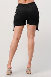 LACE UP DETAILED SHORTS