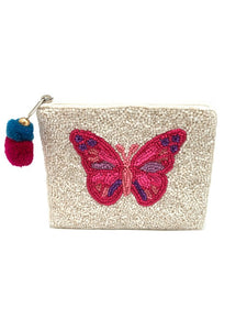 Butterfly Beaded Coin Purse LAC CP 1040 PK