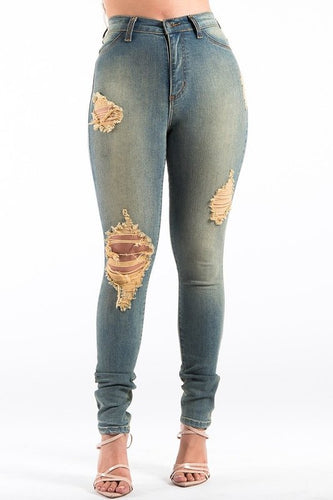 KYLE SKINNY JEAN IN SAND WASH