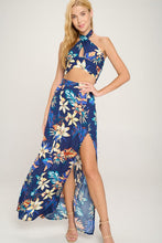 Load image into Gallery viewer, Halter Crop Top &amp; Maxi Skirt Set