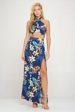 Load image into Gallery viewer, Halter Crop Top &amp; Maxi Skirt Set