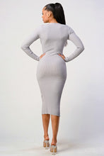 Load image into Gallery viewer, KNIT SWEATER DRESS