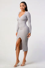 Load image into Gallery viewer, KNIT SWEATER DRESS