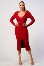 Load image into Gallery viewer, KNIT SWEATER DRESS
