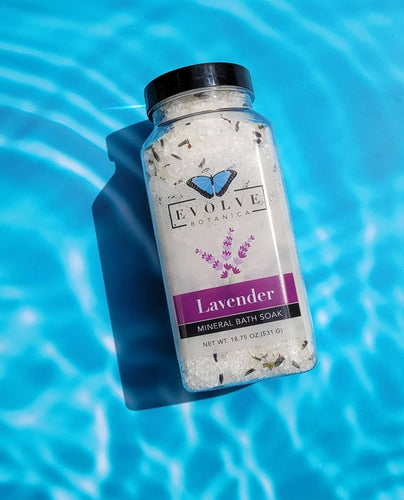 Lavender Bath Spa Mineral Soak 18oz.