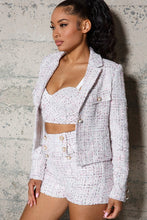 Load image into Gallery viewer, TWEED SET WTH JACKET, BUSTIER AND SHORTS