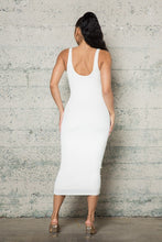 Load image into Gallery viewer, RIB TANK LINED BODYCON MIDI DRESS