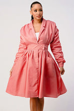 Load image into Gallery viewer, Casual pink long sleeve short coat