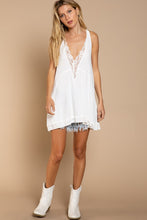 Load image into Gallery viewer, Sleeveless Deep V neck Dress with Lace on Front