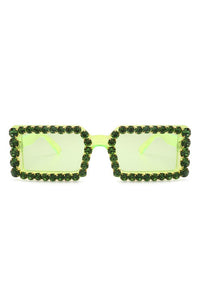 Rectangle Diamond Rhinestone Square Sunglasses