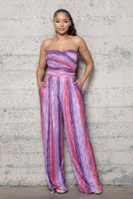 Load image into Gallery viewer, PLEATED POLY SERSATILE JUMPSUIT