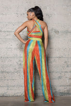 Load image into Gallery viewer, PLEATED POLY SERSATILE JUMPSUIT