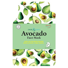 Load image into Gallery viewer, 10 Pack   Avocado Soothing Face Mask Pack Sheet