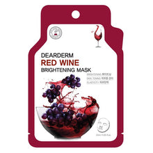 Load image into Gallery viewer, 10P Red Whine Brightening Face Mask Pack Sheet
