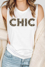 Load image into Gallery viewer, LEOPARD CHIC GRAPHIC MUSCLE TANK
