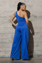 Load image into Gallery viewer, WIDE LEG ONE SHOULDER JUMPSUIT