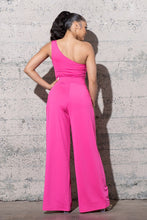 Load image into Gallery viewer, WIDE LEG ONE SHOULDER JUMPSUIT