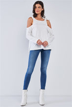 Load image into Gallery viewer, Off The Shoulder Back Self Tie Top