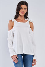 Load image into Gallery viewer, Off The Shoulder Back Self Tie Top