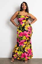 Load image into Gallery viewer, PLUS SIZE STRAPPY MAXI MERMAID DRESS