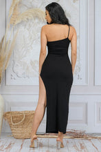 Load image into Gallery viewer, One Shoulder Strap Slit Maxi Dress
