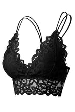 Load image into Gallery viewer, FLORAL CROCHET LACE CRISS CROSS BACK BRALETTE