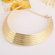 Load image into Gallery viewer, Choker Statement Necklace