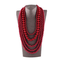 Load image into Gallery viewer, Multi Layer Pearl Necklace