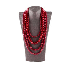 Load image into Gallery viewer, Multi Layer Pearl Necklace