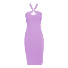 Load image into Gallery viewer, Sleeveless Halter Bandage Dress
