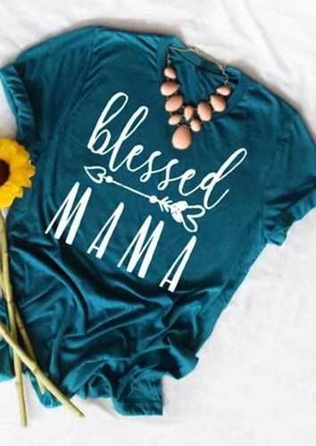Blessed Mama Heart Arrow T-Shirt