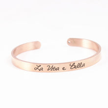 Load image into Gallery viewer, Engraved Inspirational Quote Bracelets