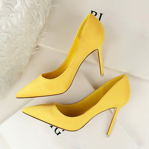 Faux Suede High Heels Shoes