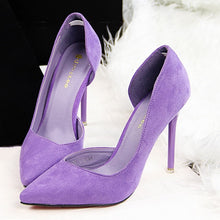 Load image into Gallery viewer, Faux Suede High Heels