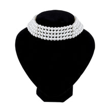 Load image into Gallery viewer, Pearl Necklace Choker