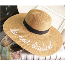 Load image into Gallery viewer, Wide Brim Do Not Disturb Sun Hat